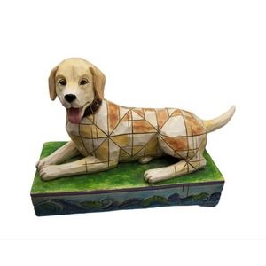 JimShore "Lucky" Golden Retriever Figurine